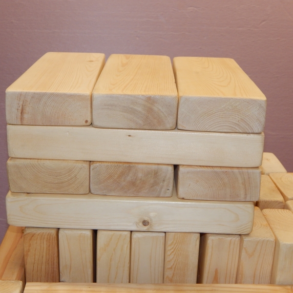 best wood to use for lawn jenga