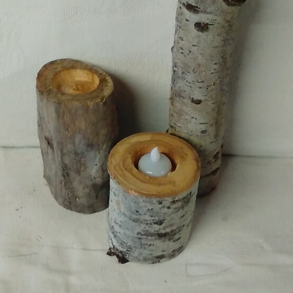 Tea light logs